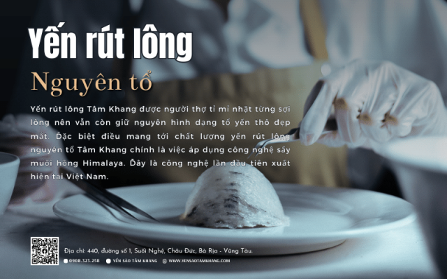 yến rút lông Tâm Khang