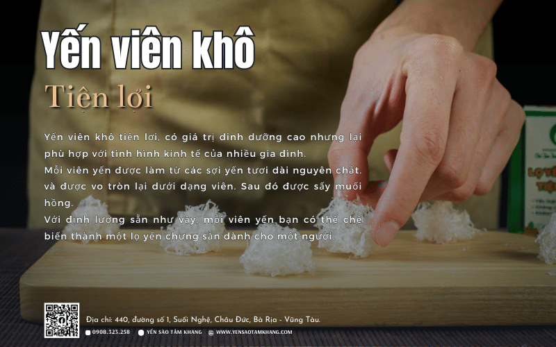 yến viên khô tiện lợi